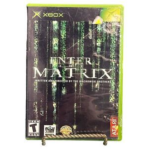 Enter the Matrix (Microsoft XBOX) TESTED Complete Case Disc Book Video Game